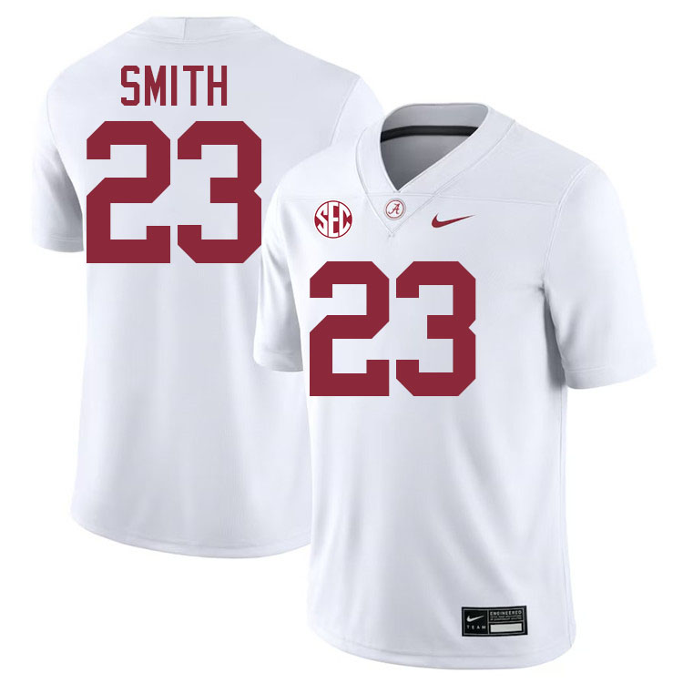 #23 James Smith Alabama Jersey,University Of Alabama Crimson Tide Football Jersey,Uniforms-White